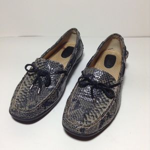 Sperry Top-Sider Animal Print Leather Loafers shoe